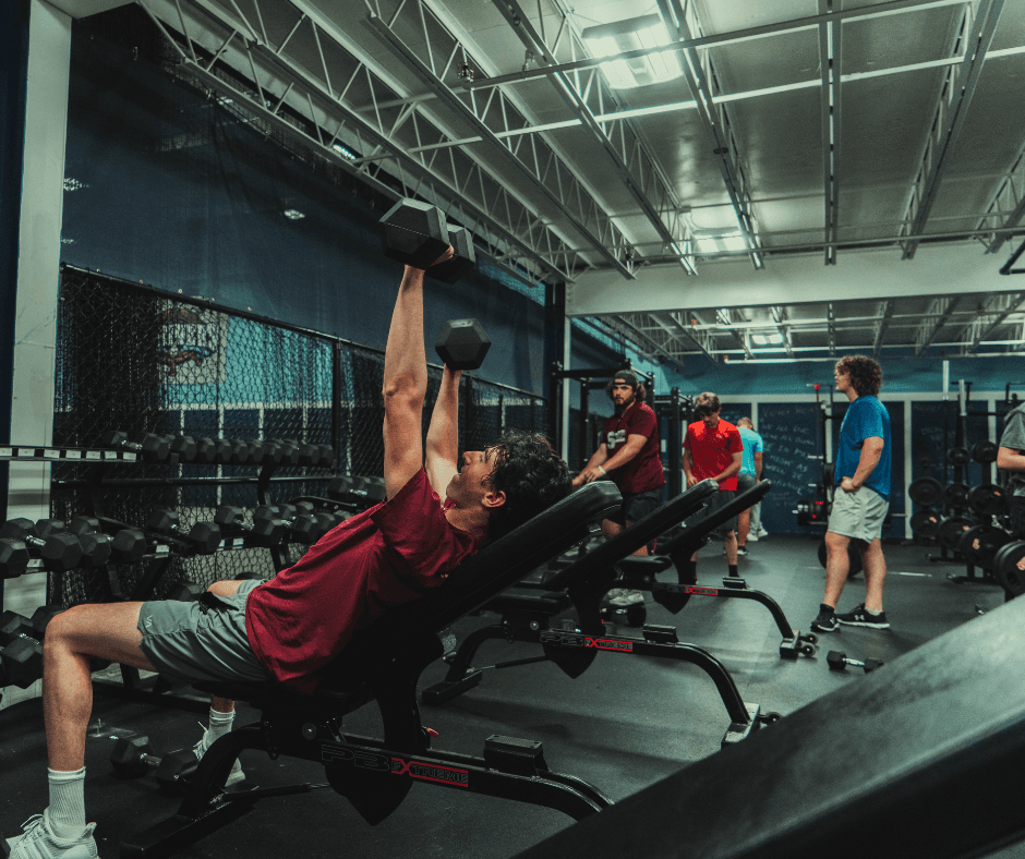 Athletes training in Atlantic Sports Performance gym