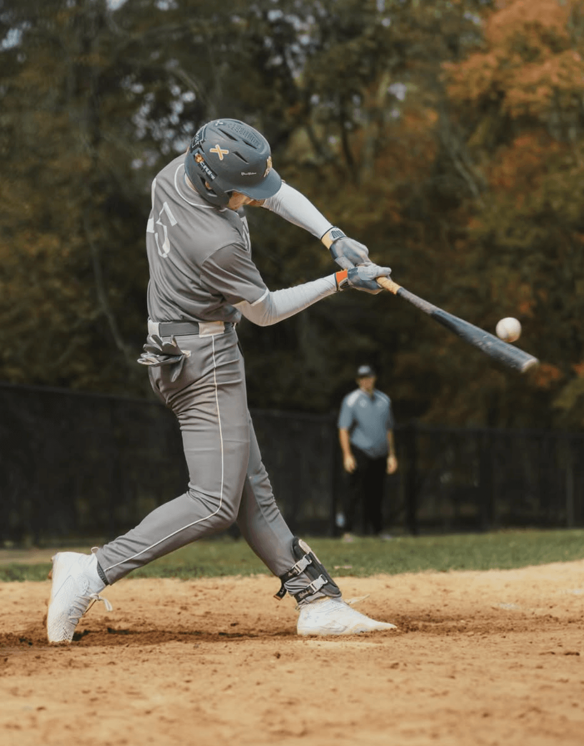 Ghost Premier batter making contact with the ball